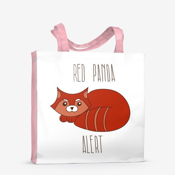 Сумка-шоппер «Red panda alert»