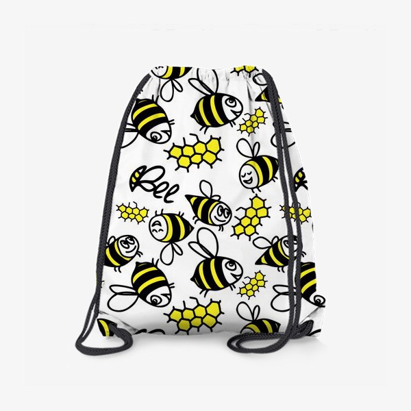 Рюкзак «Паттерн весёлые пчёлки»