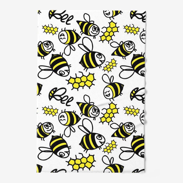Полотенце «Паттерн весёлые пчёлки»