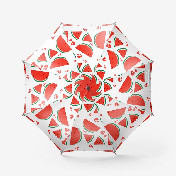 Зонт «сочные ломтики арбуза паттерн»