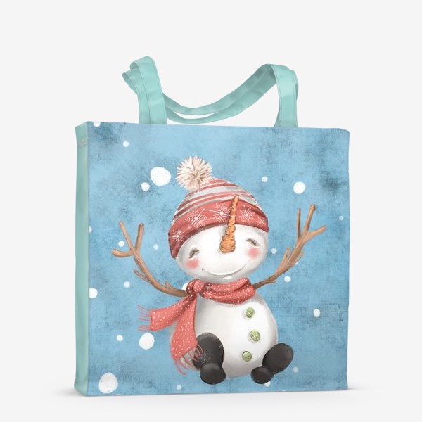 Сумка-шоппер «Новый год и Рождество, Снеговик»