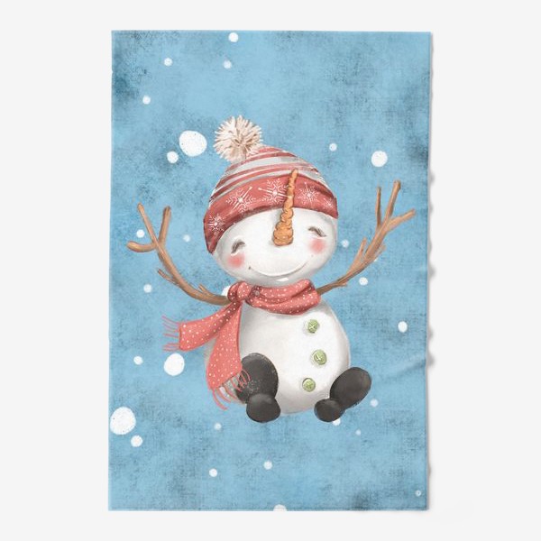Полотенце «Новый год и Рождество, Снеговик»