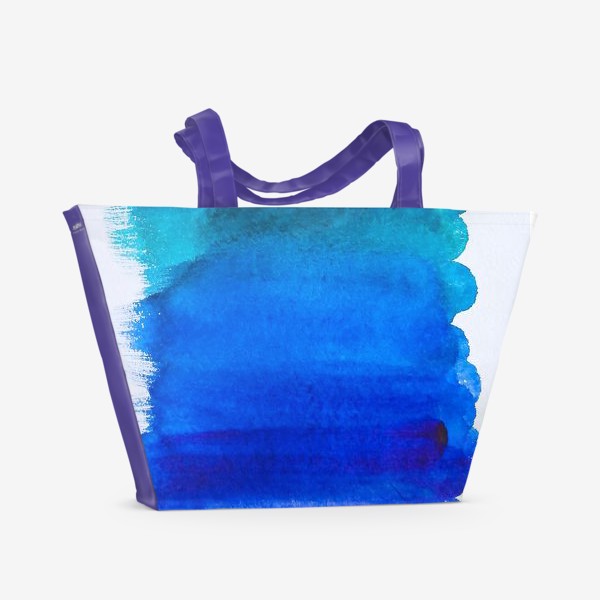 Пляжная сумка «Выкраска - лазурь»
