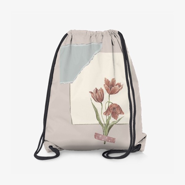 Рюкзак «Скрапбукинг дизайн, тюльпаны»