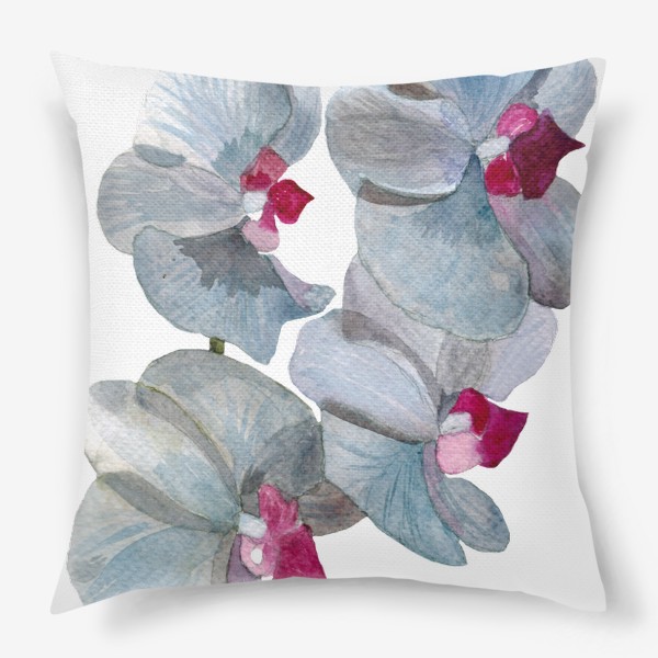 Подушка «цветы орхидеи»