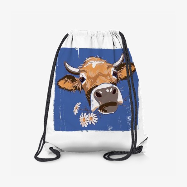 Рюкзак «корова с ромашками возьмите в коллекцию!»