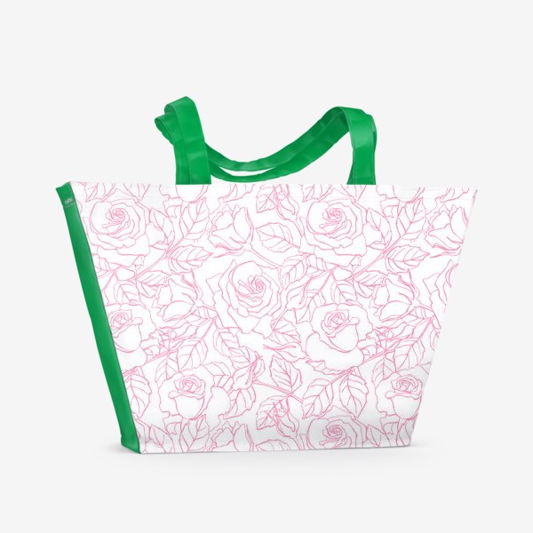 Пляжная сумка «Сплетение Роз»