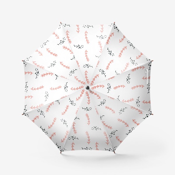 Зонт «Цветочный скандинавский узор»