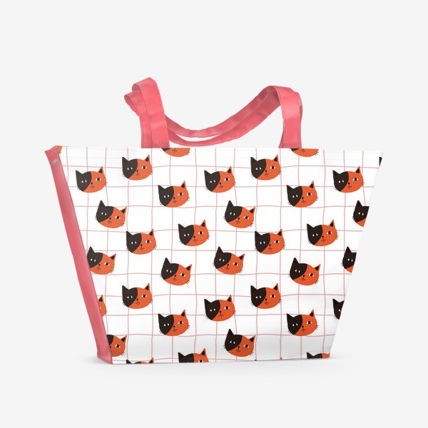 Пляжная сумка «Пятнистый кот»