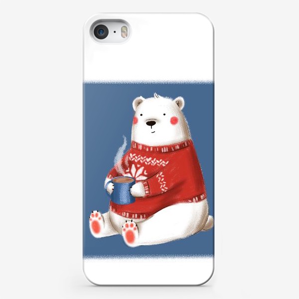 Чехол iPhone «Мишка в свитере»