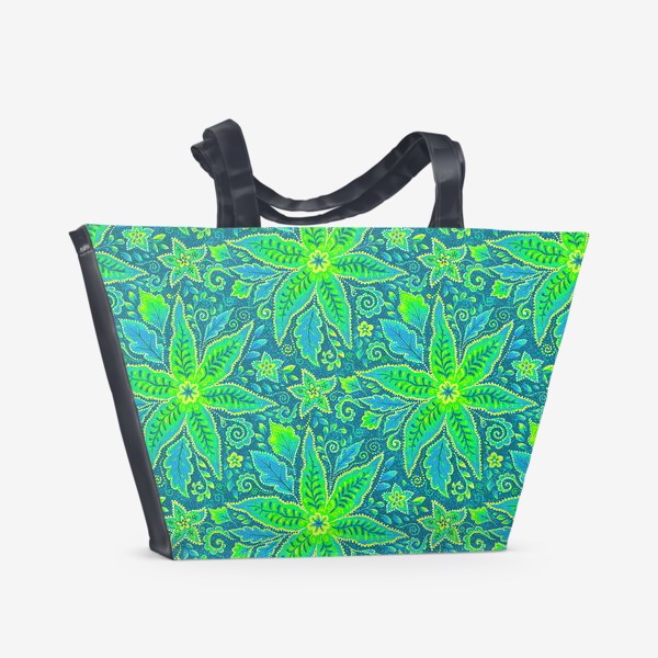 Пляжная сумка «Бали батик (зеленый)»