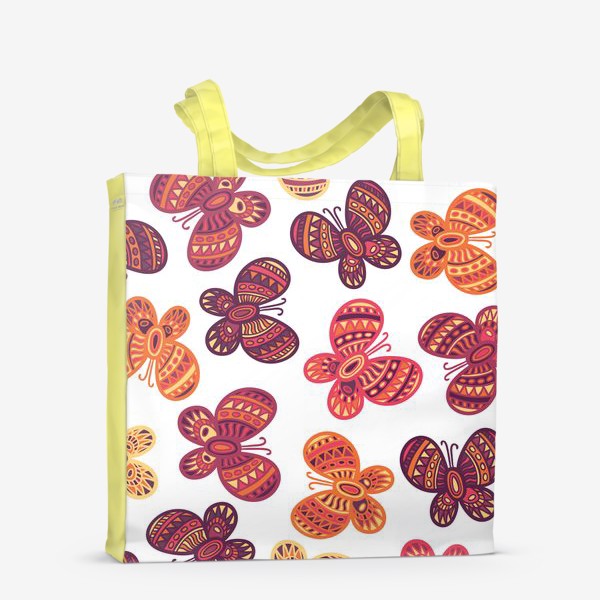Сумка-шоппер «Цветные бабочки»