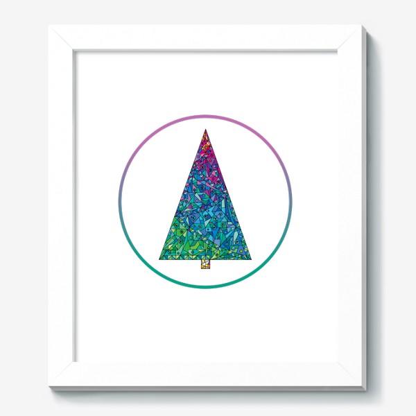 Картина «Новогодняя елка кристалл»