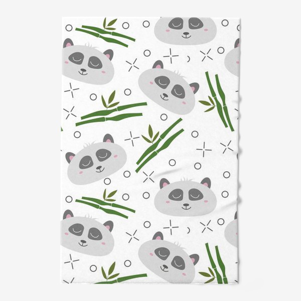 Полотенце «Милая панда с бамбуком - Узор»