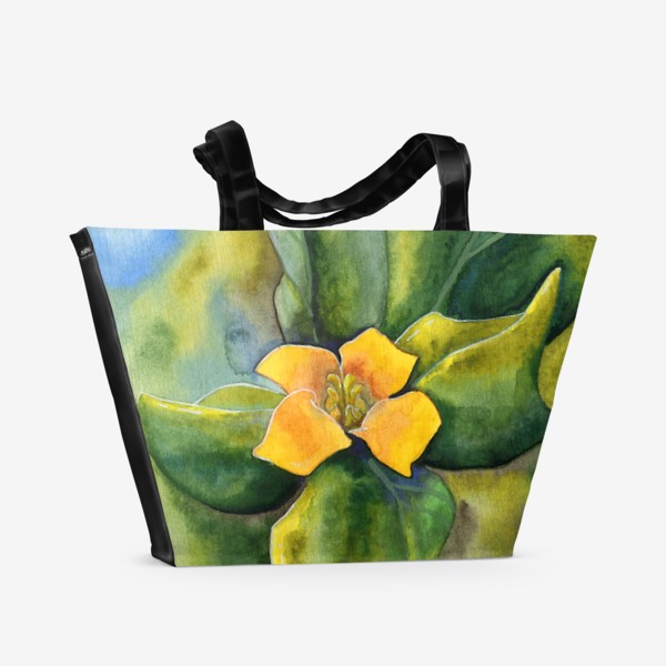 Пляжная сумка «Цветок Хурмы»
