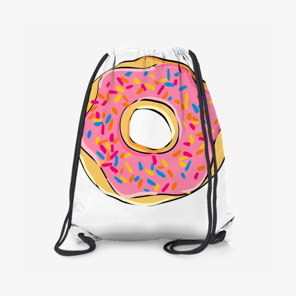 Рюкзак «Пончик с глазурью. Сладости, десерт»