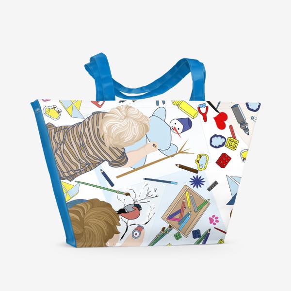 Пляжная сумка «Дети рисуют»