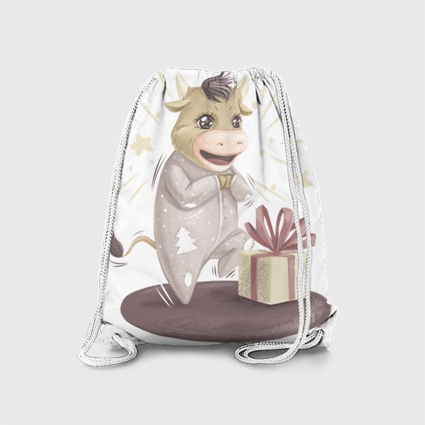Рюкзак «Бык малыш новогодний подарок»