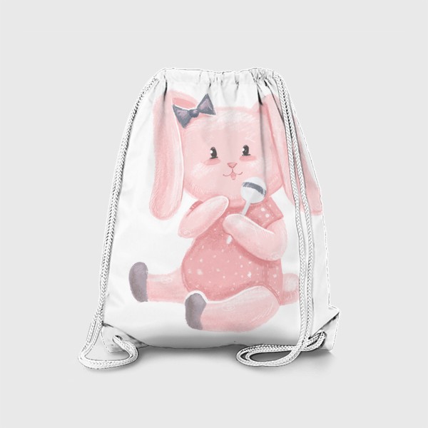 Рюкзак «Зайка с погремушкой малыш зайчик»