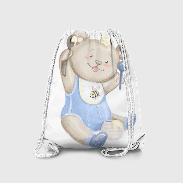 Рюкзак «Мишка малыш с баночкой меда»