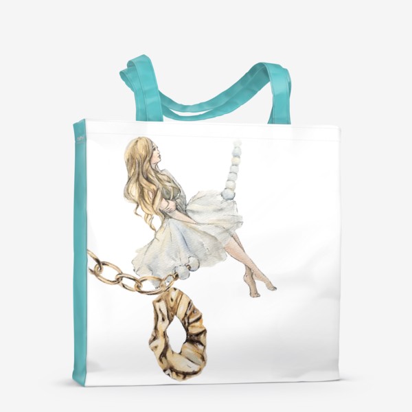 Сумка-шоппер «Fashion Воздушная Девушка украшения золото»