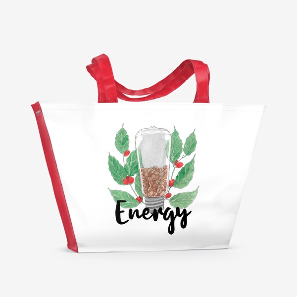 Пляжная сумка «Энергия кофе»