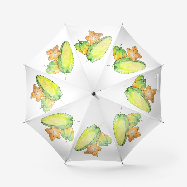 Зонт «Экзотические фрукты - Звездный фрукт, Карамбола»