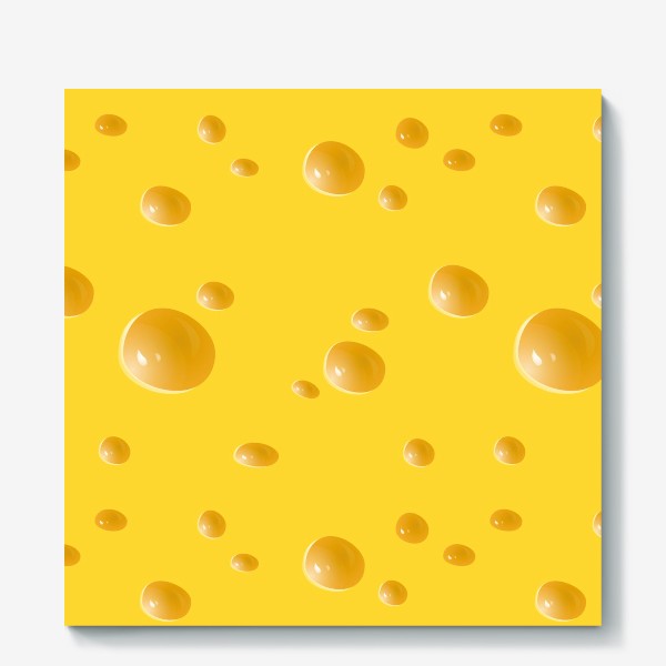 Холст «Желтый узор для любителей сыра!»