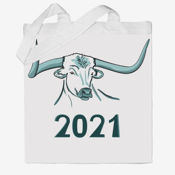Сумка хб «Бык символ нового 2021 года»