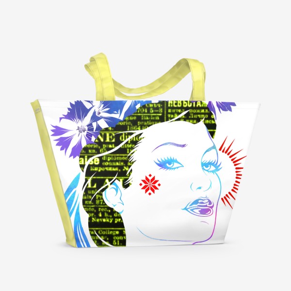 Пляжная сумка «Славянская девушка»