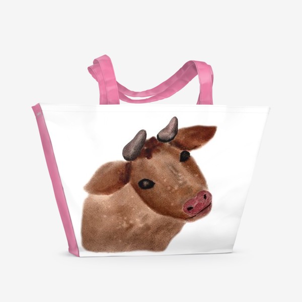 Пляжная сумка «Корова-бурёнка »