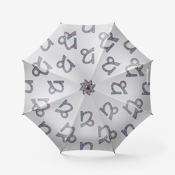 Зонт «Знак зодиака КОЗЕРОГ паттерн»