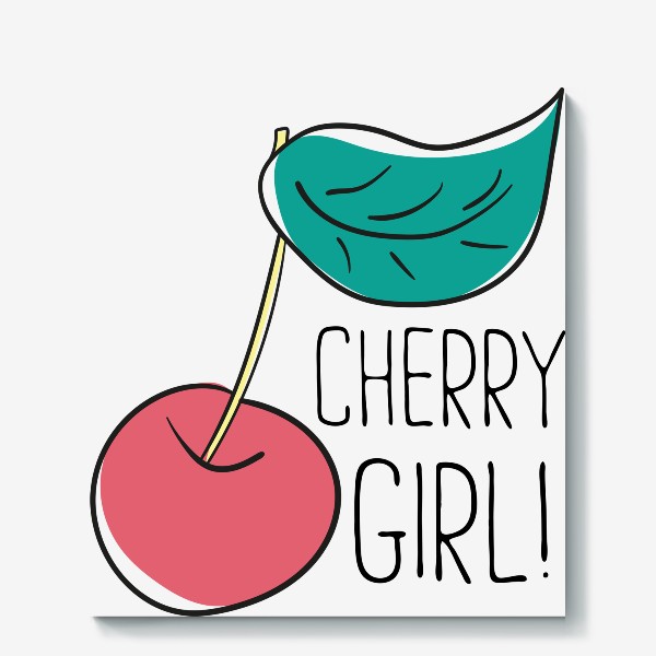 Холст «Cherry Girl - Вишенка»