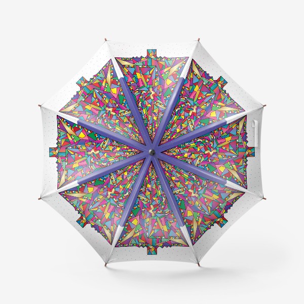Зонт &laquo;Новогодняя елка геометрия&raquo;