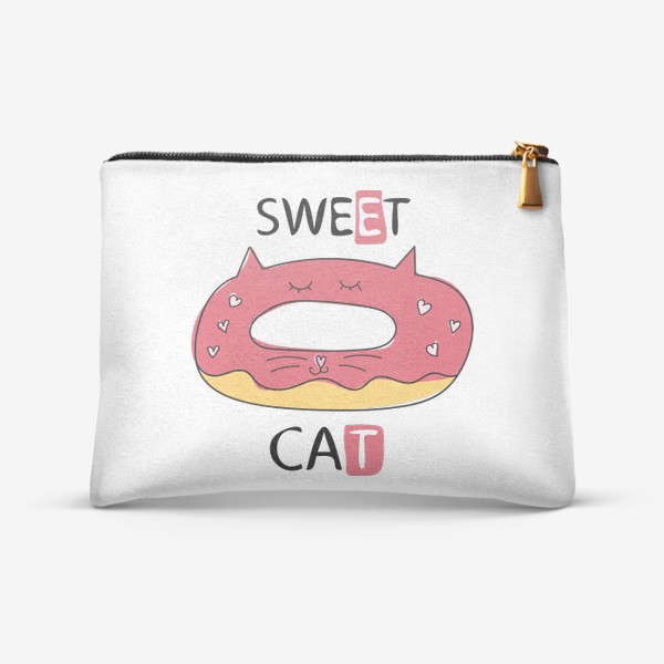 Косметичка «Sweet cat - Сладкий кот - пирожок»