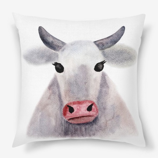 Подушка «Серая корова»