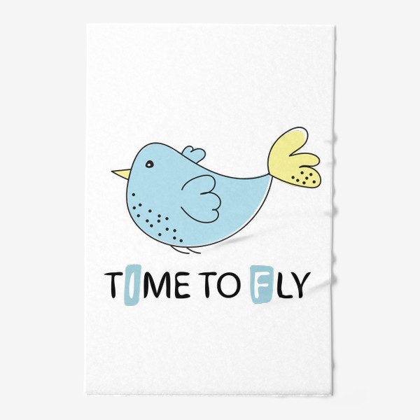 Полотенце «Time to fly - Время летать - Птичка»