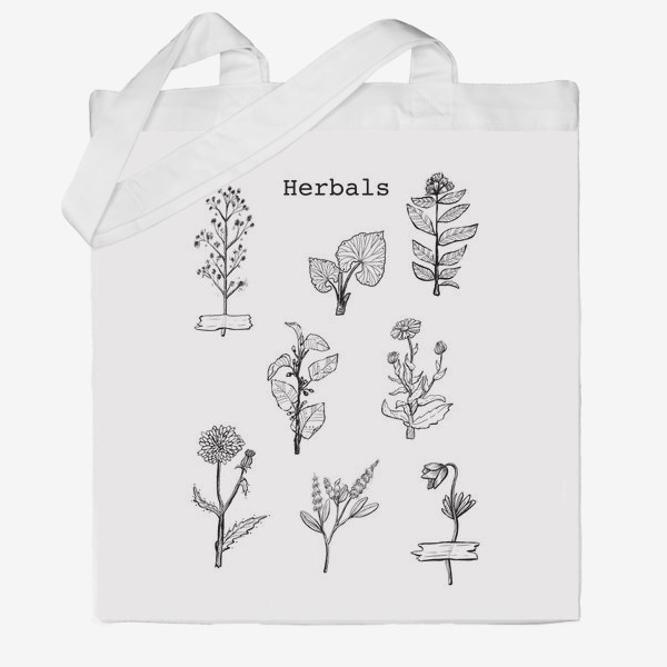 Сумка хб «Herbals. Botanica. »