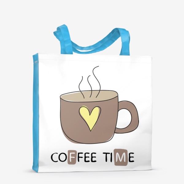 Сумка-шоппер «Coffee time - Коричневая чашка кофе»