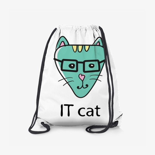 Рюкзак «IT cat - АйТи кот в очках - Игра слов»