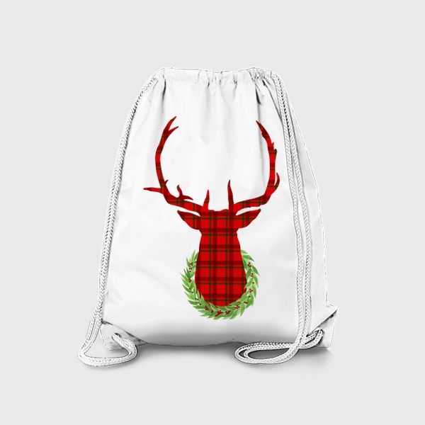 Рюкзак «Рождественский олень с венком»