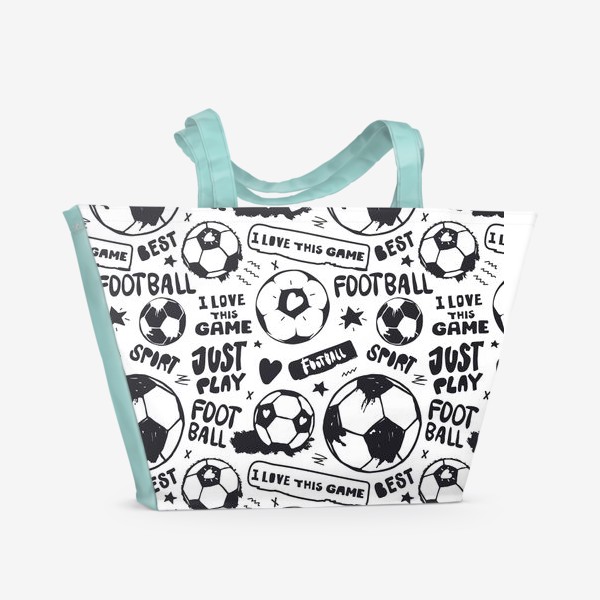 Пляжная сумка «Просто играй в футбол!»