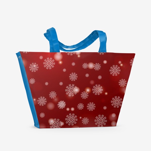 Пляжная сумка «снежинки»