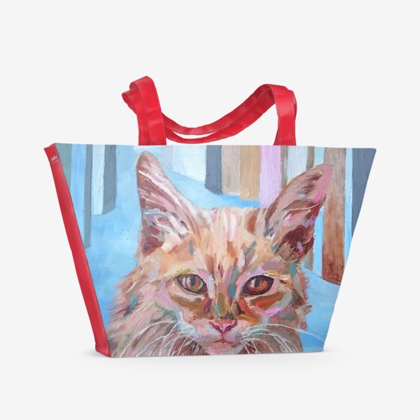 Пляжная сумка «Рыжая кошка»