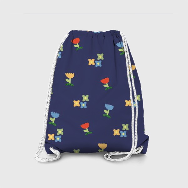Рюкзак «красочный принт с цветами»