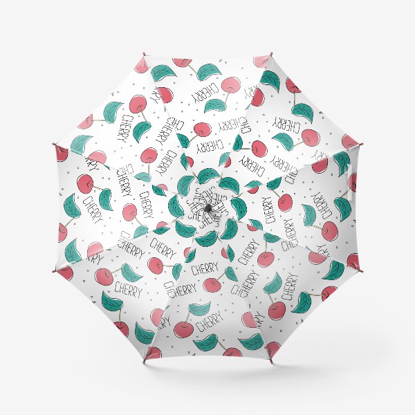 Зонт &laquo;Вишневый узор - Cherry pattern&raquo;