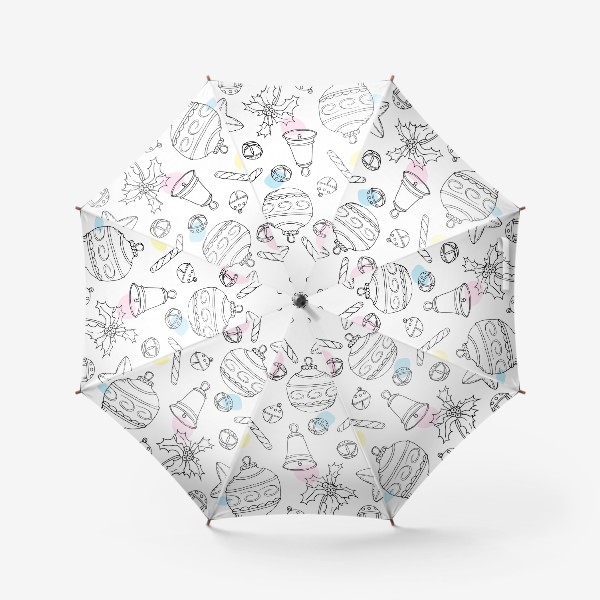 Зонт «новогодние игрушки»