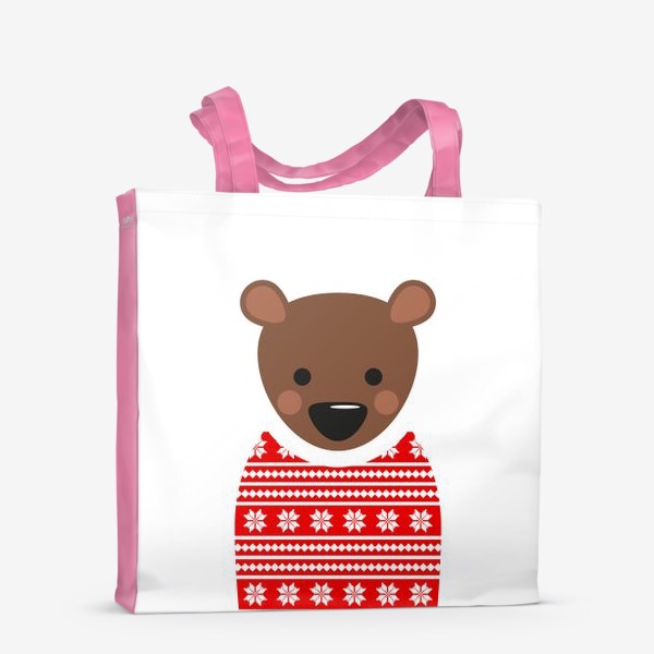 Сумка-шоппер «Новогодний медведь»