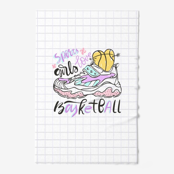 Полотенце «Девушки любят баскетбол»