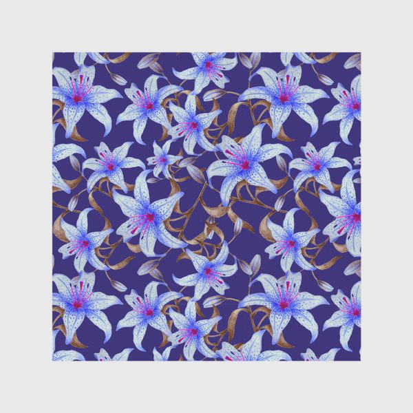 Скатерть «Синие лилии»